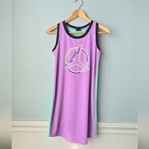 Jordan Purple and Green Sleevless Dress 12-13 Yrs Old | Girls Large